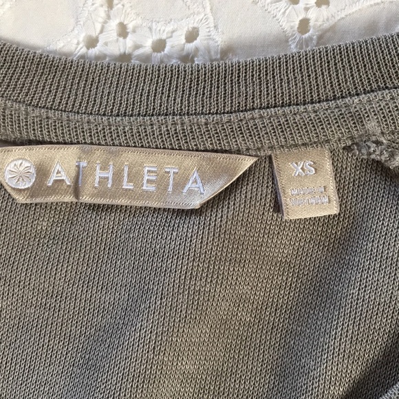 •Athleta Grey Serenity Criss Cross Sweatshirt• - Picture 3 of 5